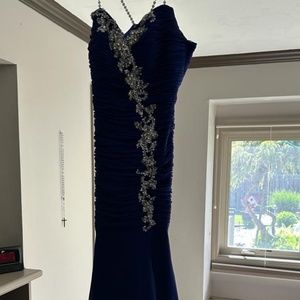 Jovani royal blue mermaid dress
